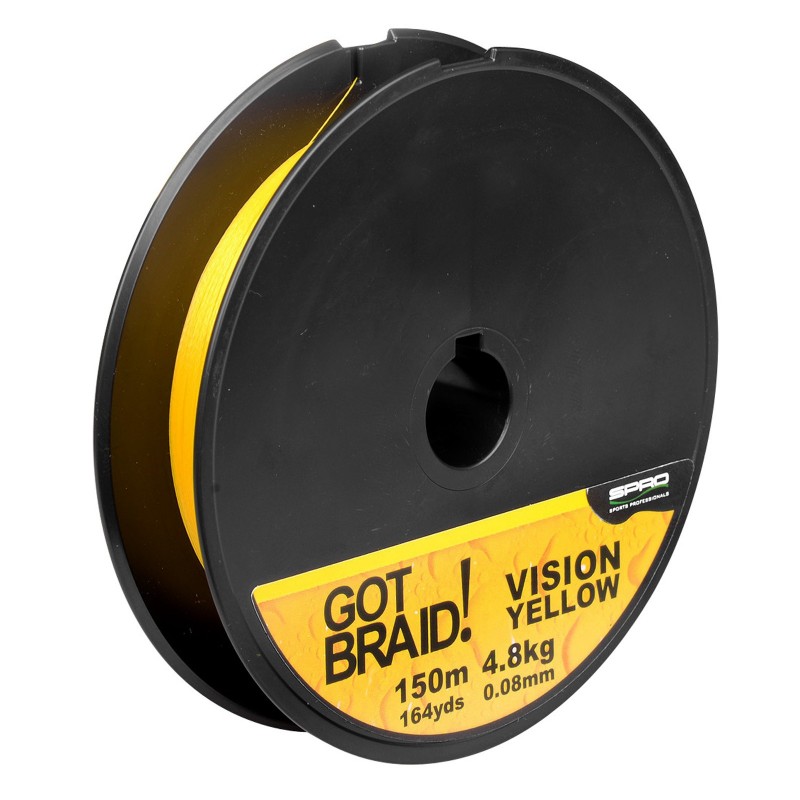 Плетёный шнур SPRO Got Braid 0,13мм/7,4кг/150м/Yision Yellow